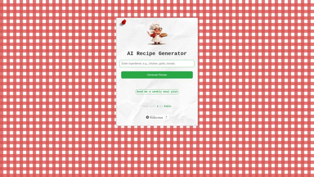 AI Recipe Generator - Smart Meal Planning Made Easy