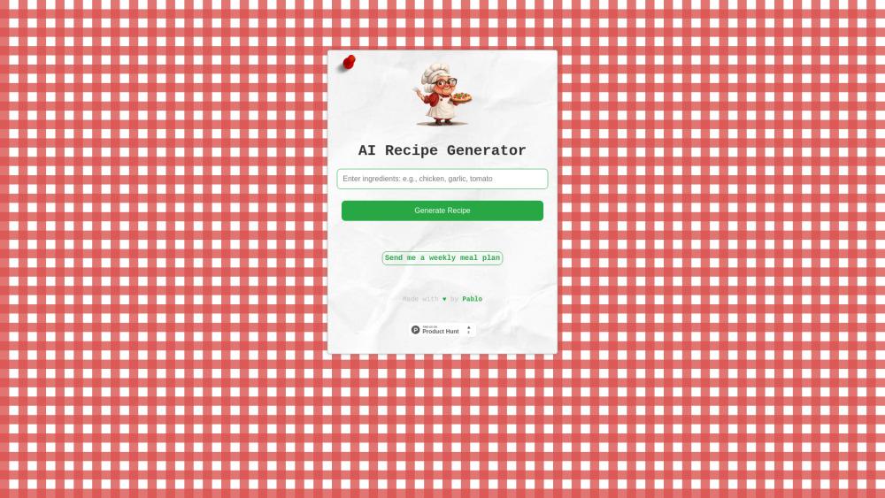 AI Recipe Generator