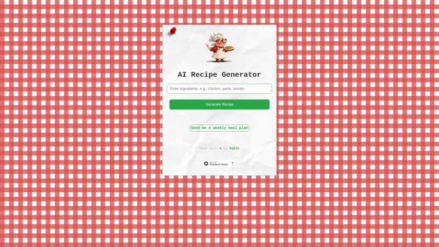 AI Recipe Generator