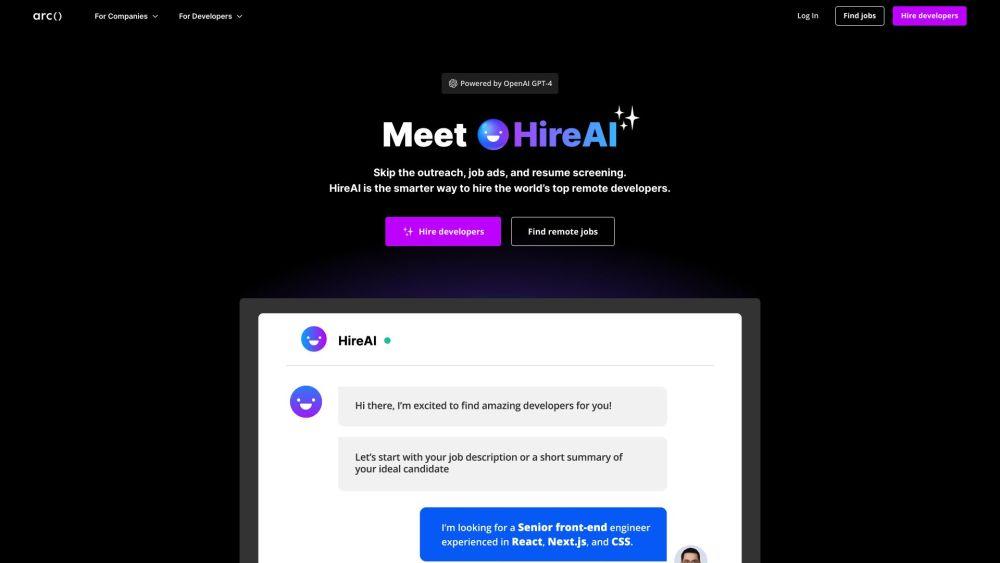 HireAI - Instantly Match with Top Remote Software Developers