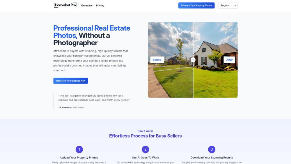 HomeShotPro - AI-Powered Real Estate Photography Enhancement