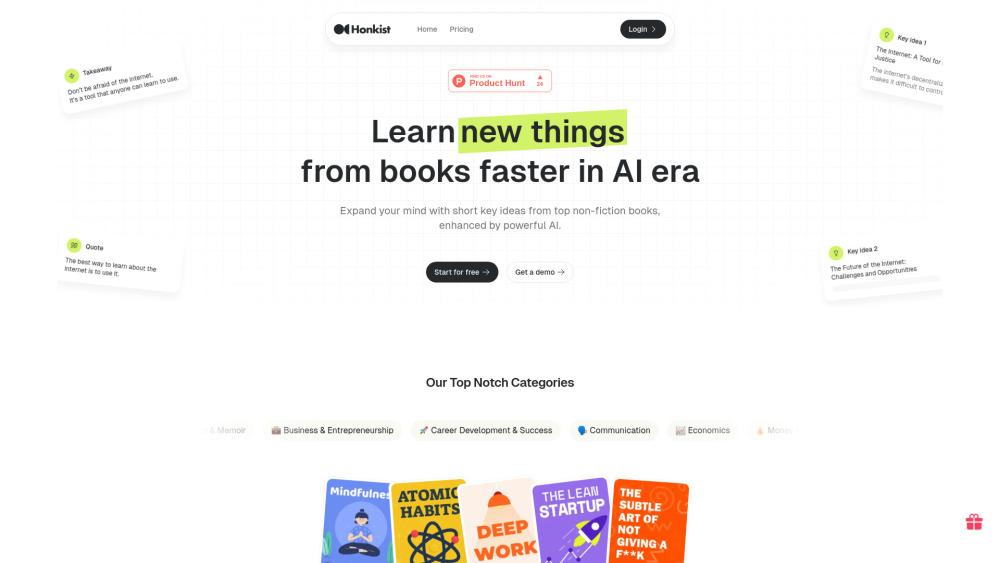 Honkist: AI-Powered Learning Platform