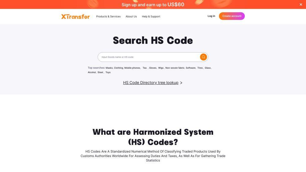 HS Code Search - Global Trade Classification