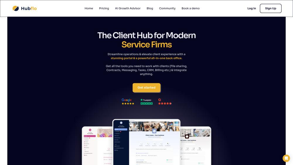 Hubflo - All-in-One Client Management Platform for Small Service Businesses