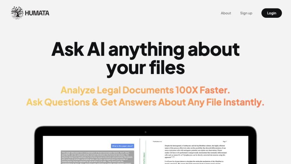 Humata - AI-Powered Document Analysis Tool