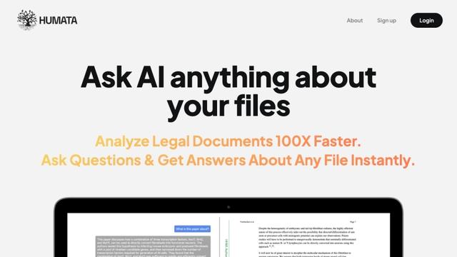 Humata - ChatGPT for all your files