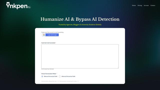 Inkpen AI Text Humanizer