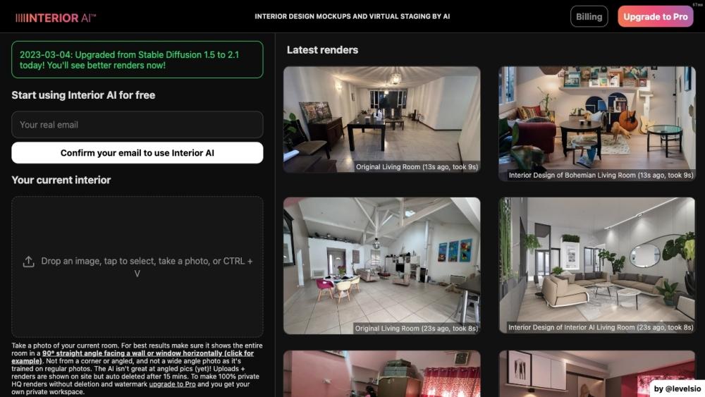 InteriorAI - AI-Powered Interior Design Tool