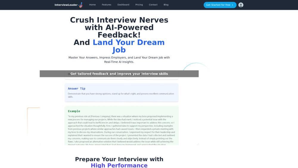 InterviewLeader: AI-Powered Interview Coach