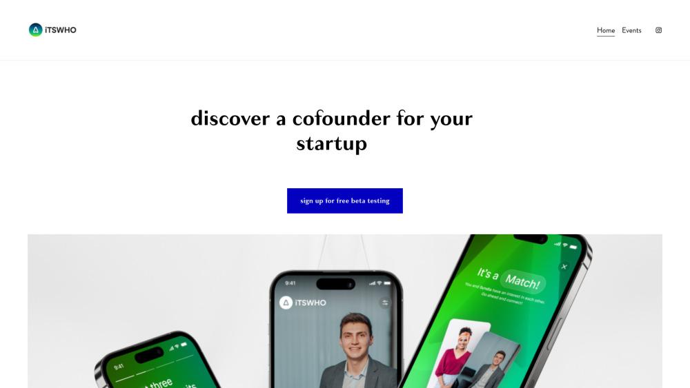 iTSWHO - Co-Founder Matching Platform for Tech Innovators