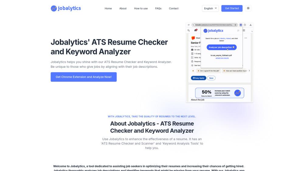 Jobalytics: AI-Powered Resume Optimization Tool