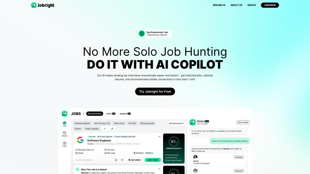 Jobright: Your AI Job Search Copilot