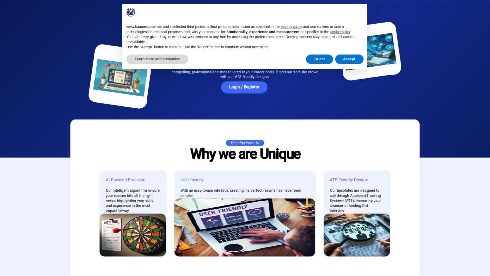 KaamResume: AI-Powered Resume Builder for Job Seekers