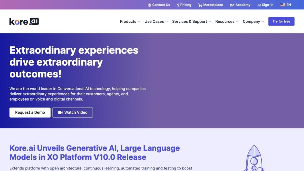Kore.ai - Conversational AI and Digital UX Platform