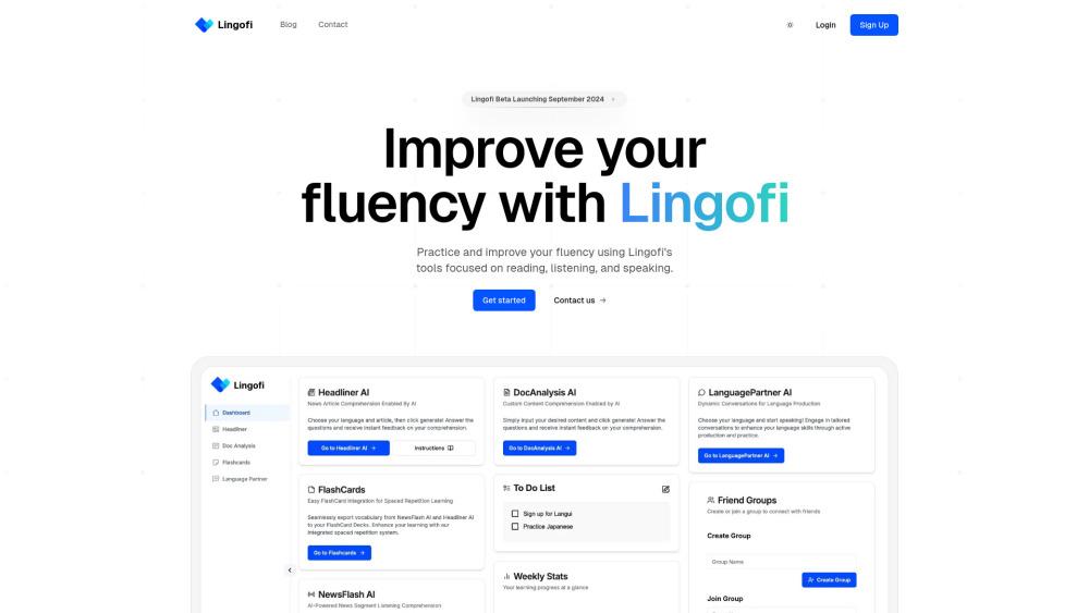 Lingofi - AI-Powered Language Learning Platform