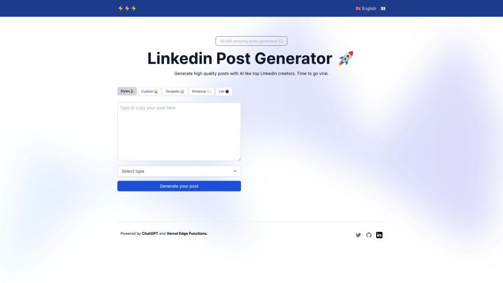 LinkedIn AI Post Generator