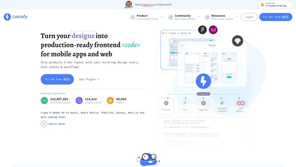 Locofy.ai - AI-Powered Frontend Code Generation