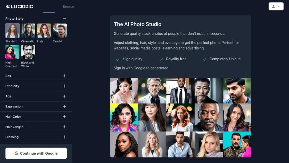 Lucidpic - AI-Generated Stock Images of People