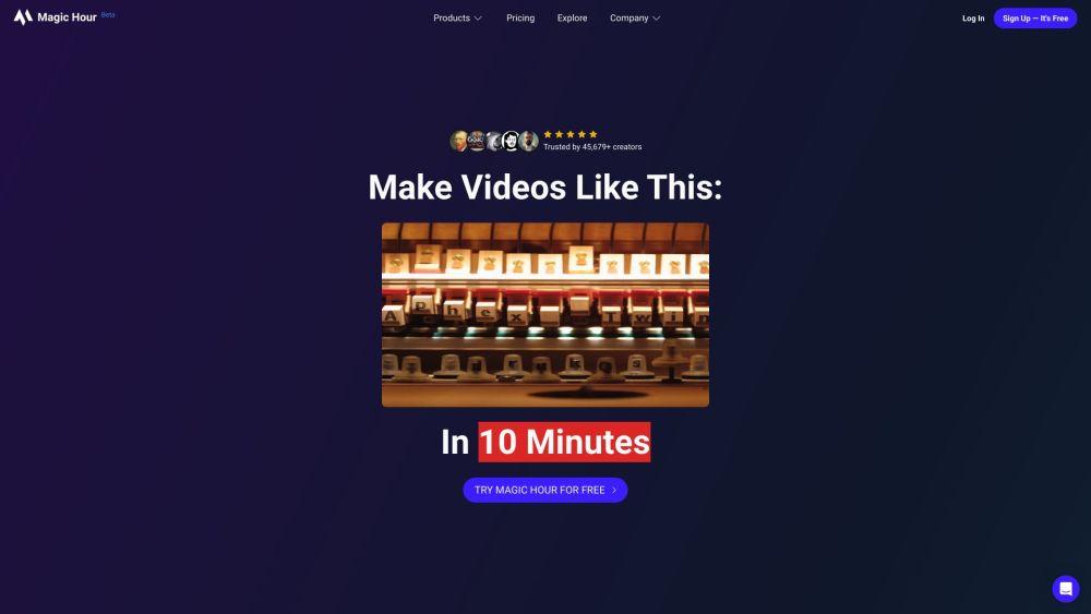 Magic Hour - AI Video Creation Platform