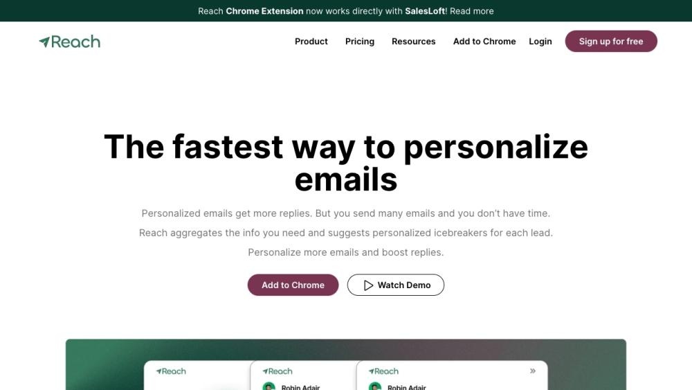 Reach - AI-Powered Email Personalization Tool