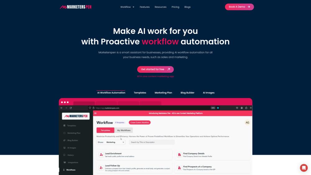 MarketersPen: AI-Powered Content Marketing Platform