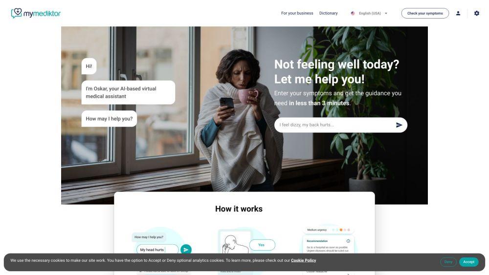 Mediktor - AI-Powered Medical Assistant for Personalized Healthcare