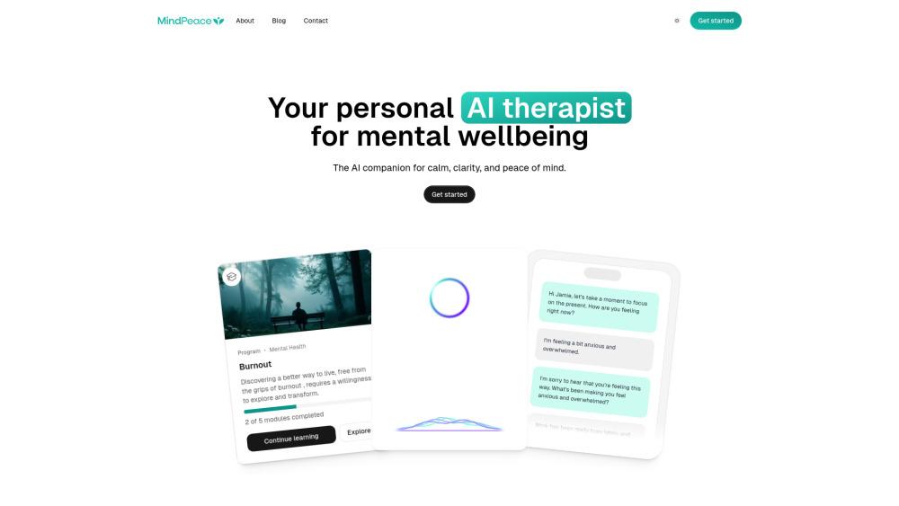 MindPeace - AI Therapist