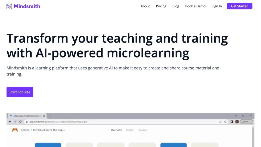Mindsmith - AI eLearning Authoring Tool for Rapid Course Development