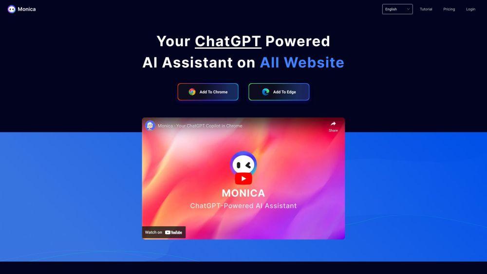 Monica - AI Assistant Chrome Extension