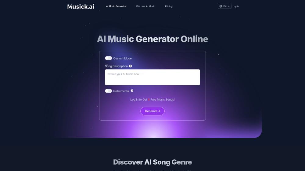 Musick AI - AI Music Generator for Personalized Compositions