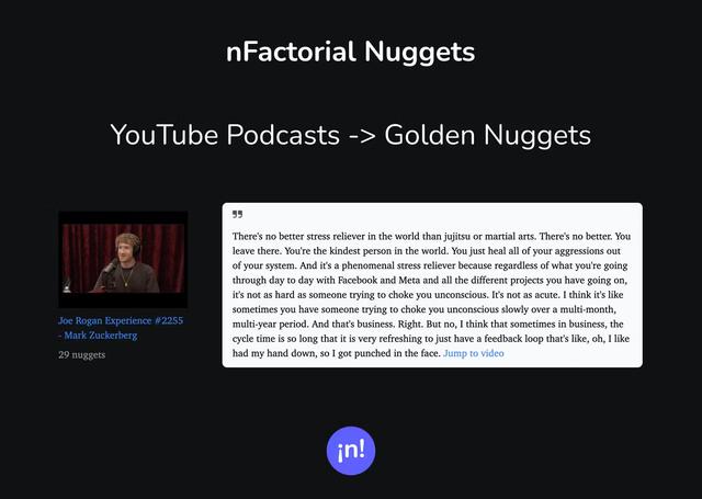 nFactorial Nuggets