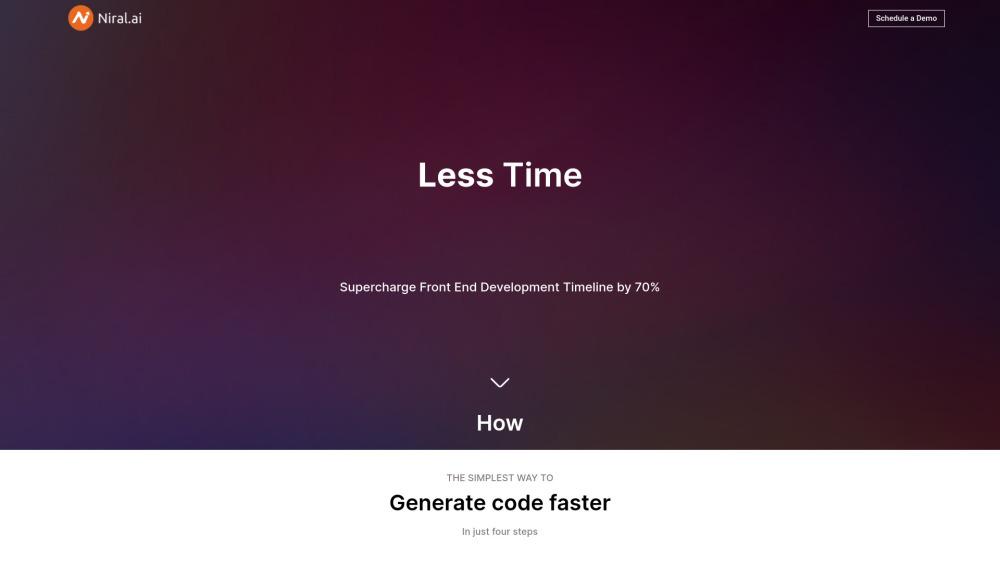 Niral.ai - Accelerate Front-end Development with AI-powered Design to Code