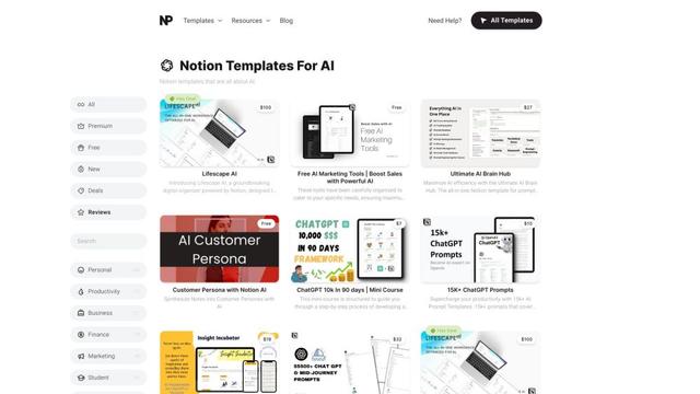 Notion Templates For AI
