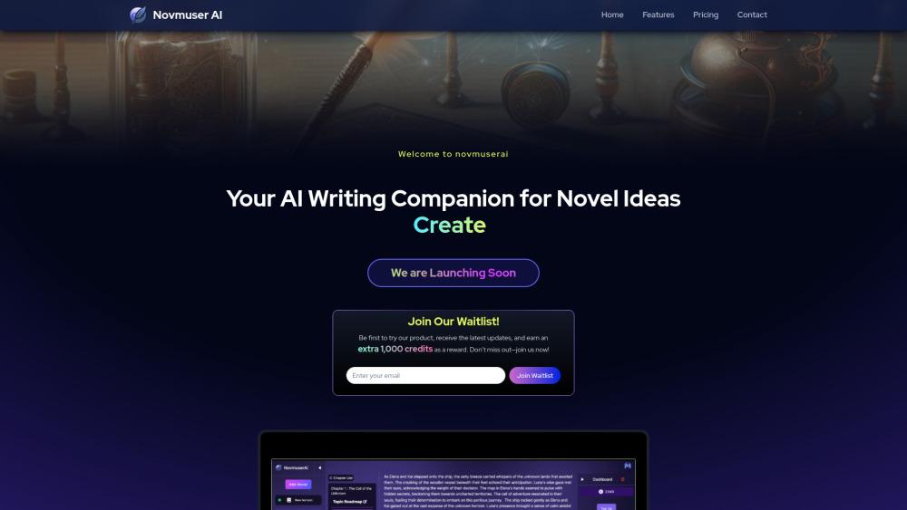 Novmuser AI: Collaborative Novel Writing Tool