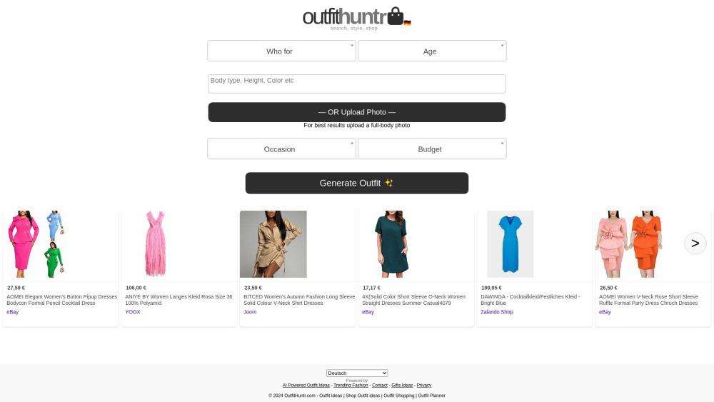 OutfitHuntr - AI-Powered Personalized Fashion Recommendations