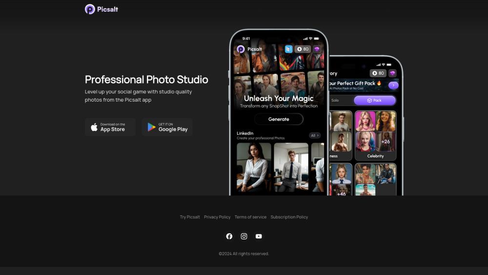 Picsalt - AI Photo Editor for Social Media