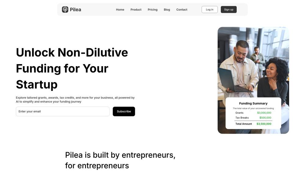 Pilea - AI-Powered Funding Solutions