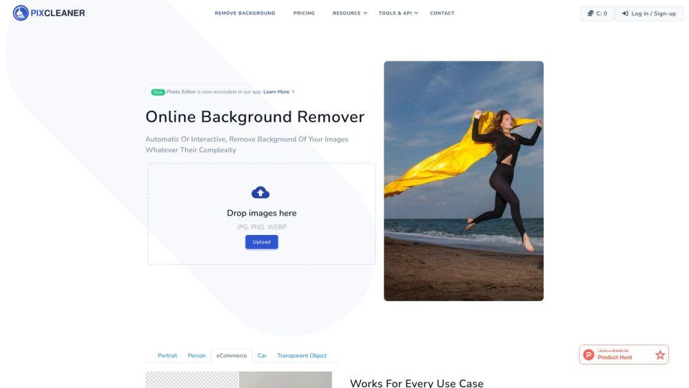 PixCleaner - AI-Powered Image Editor for Background Removal