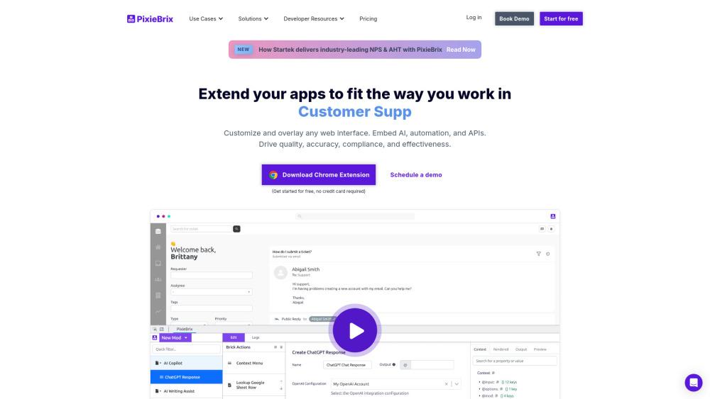 PixieBrix - Next-Gen Low-Code Browser Extension Platform
