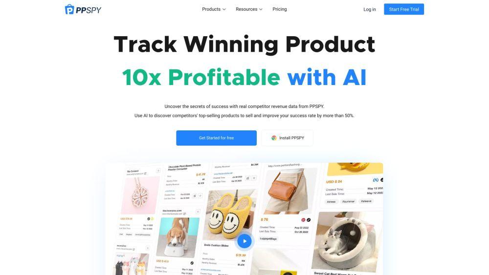 PPSPY - AI-Powered Shopify Analytics for Dropshipping Success