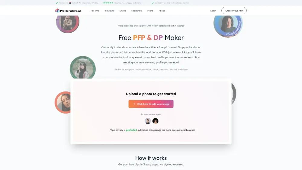 ProfilePicture.AI - Generate Customized Profile Pictures and Avatars
