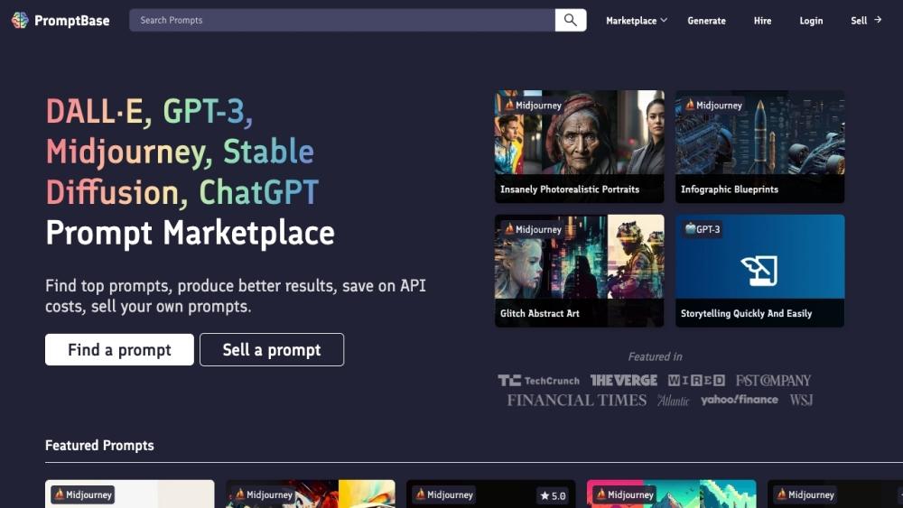 PromptBase - AI Model Marketplace
