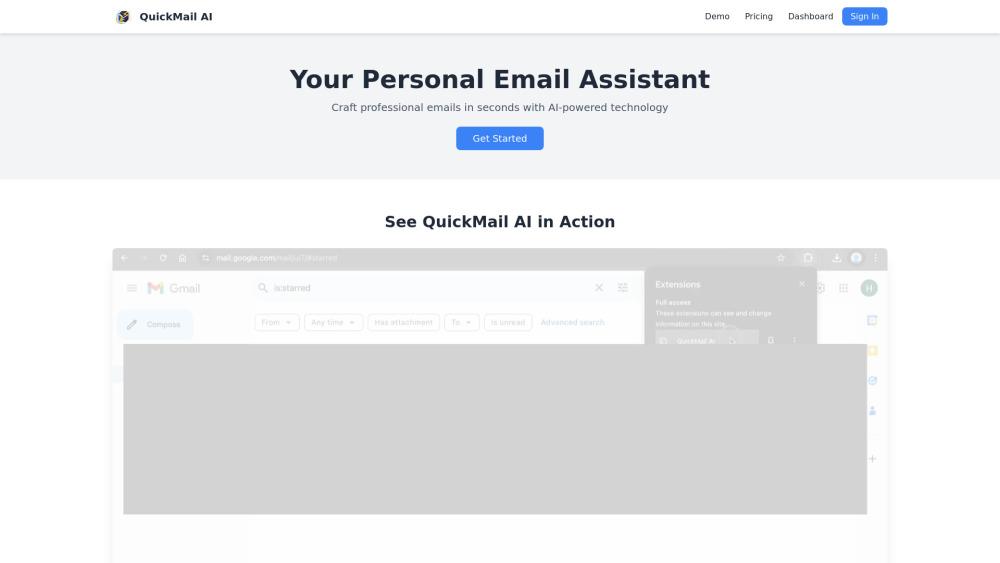 QuickMail AI - Craft Professional Emails Instantly