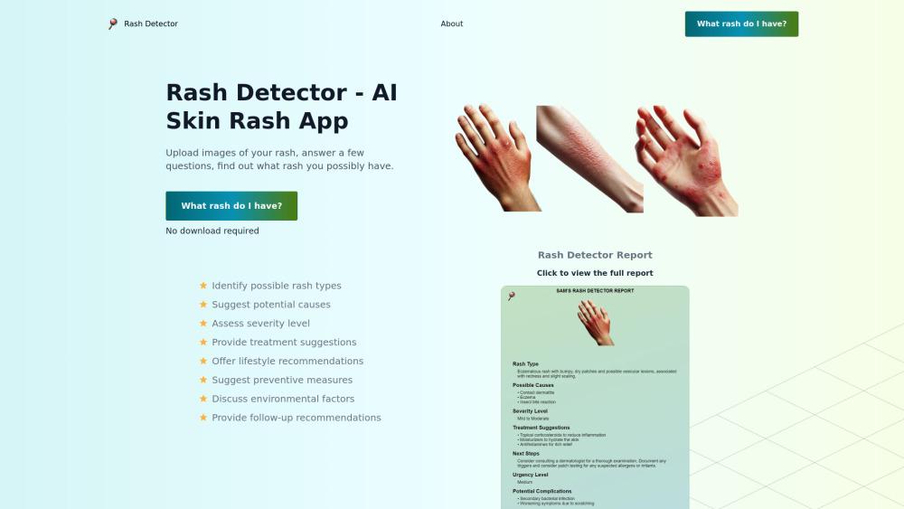Rash Detector - Skin Rash Analysis with AI