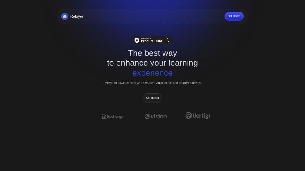 Relayer - AI-Powered Learning Tool for Enhanced Studying