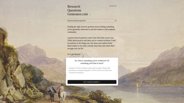 Research Topics Generator