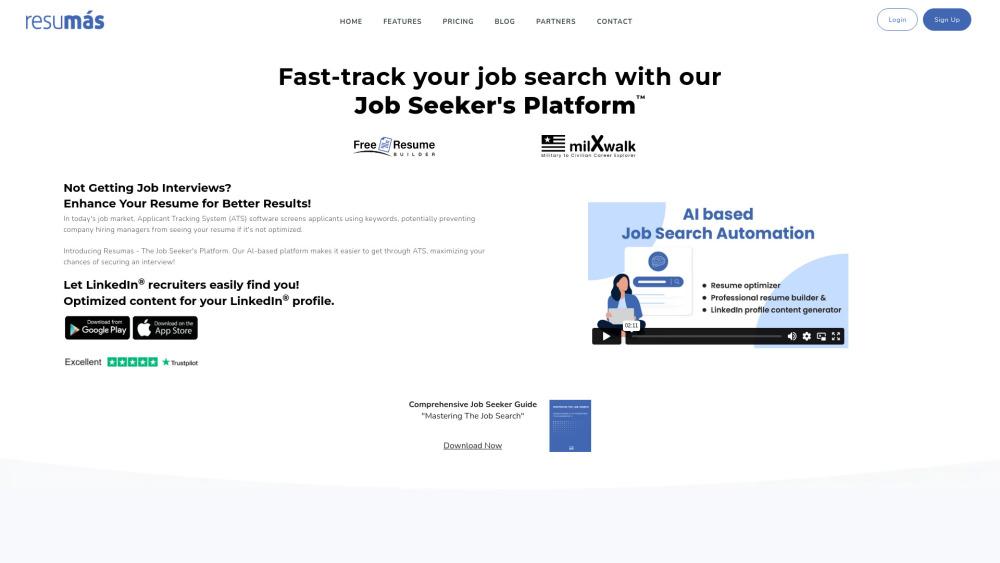 Resumás: AI-Powered Resume Builder and Interview Accelerator