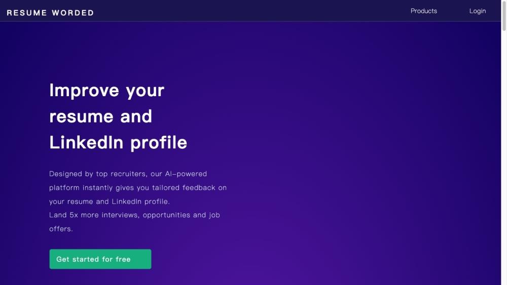 Resume Worded - AI Resume Optimization Platform