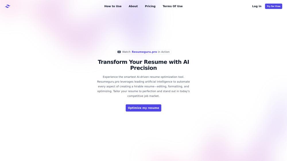 ResumeGuru - AI-powered Resume Optimization Service