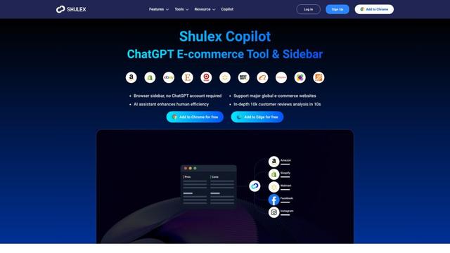 Shulex Copilot ChatGPT E-commerce Tool & Sidebar